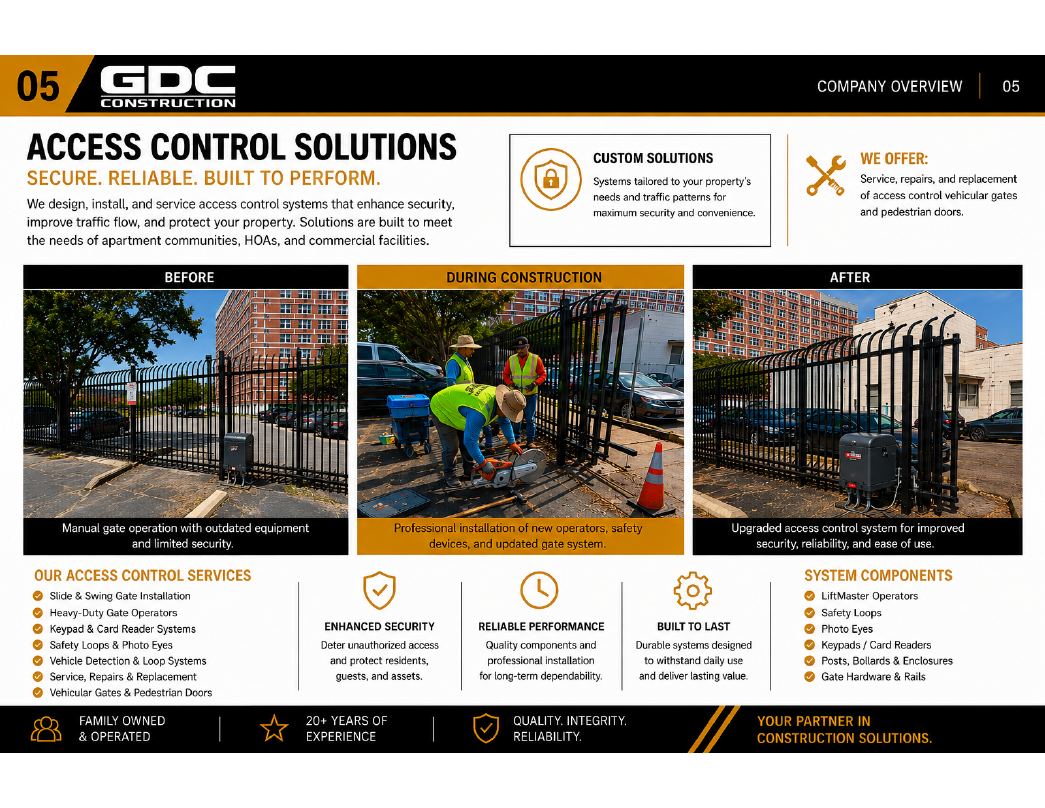 Vehicular access gate project